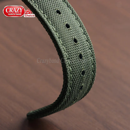 20mm 22mm Waterproof Sailcloth Watch Strap Two-Sided Nylon Watchband Quick Release Band Universal Sport Belt for Men Bracelet