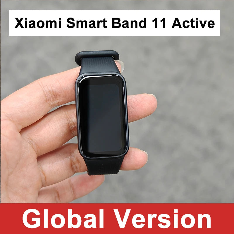 Global Version Xiaomi Smart Band 11 Active Up to 21-day battery life 5ATM Water Resistance Stylish Merallic Finish