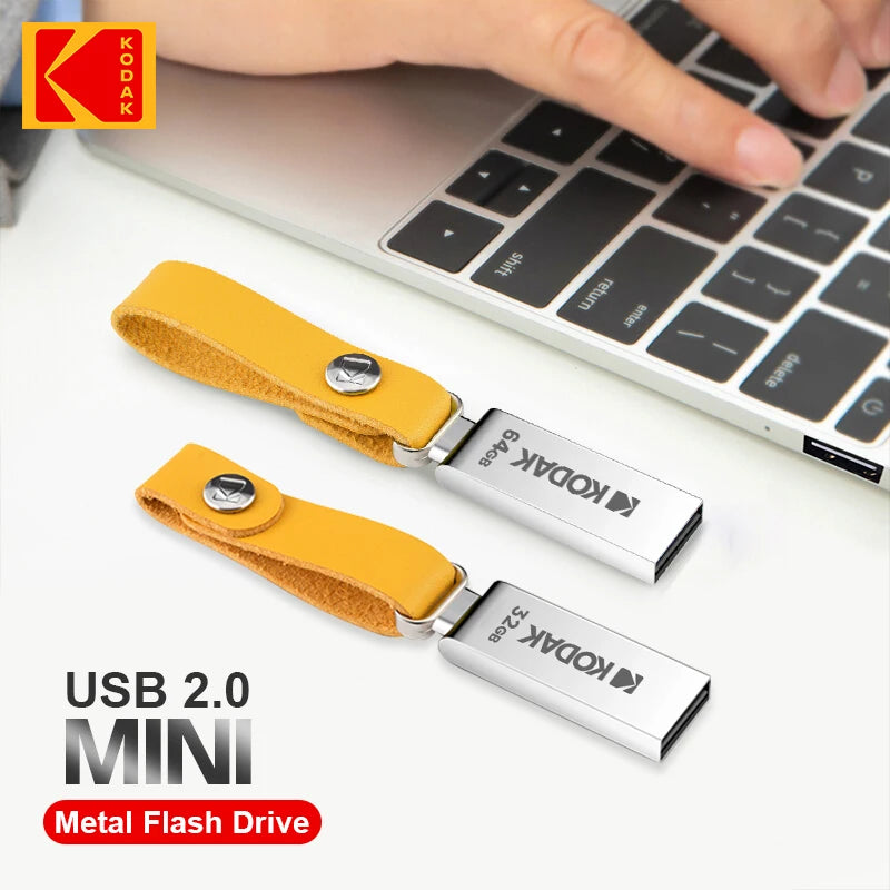 KODAK USB 2.0 Pen Drive 32GB 64GB 128GB K122 Metal USB Flash Drive Memory Pendrive