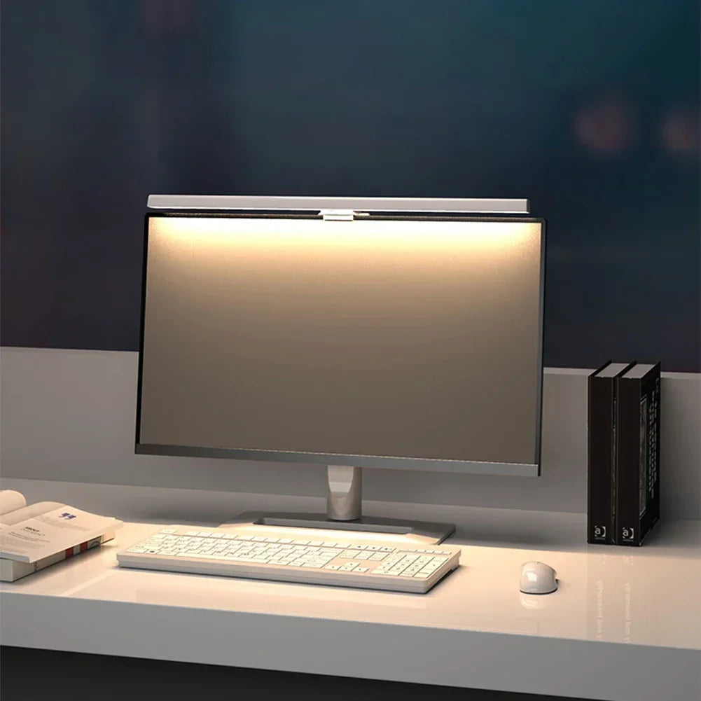 HOMEFISH 50cm Monitor Light Bar USB Desk Lamp Stepless Dimming Screen Hanging Reading Light for Study Table Top