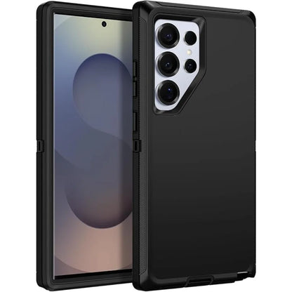 Heavy Duty 3-Layer Armor Protection Phone Case For Samsung Galaxy S26 S25 S24 S23 S22 Ultra Plus Matte Impact Resistant Cover