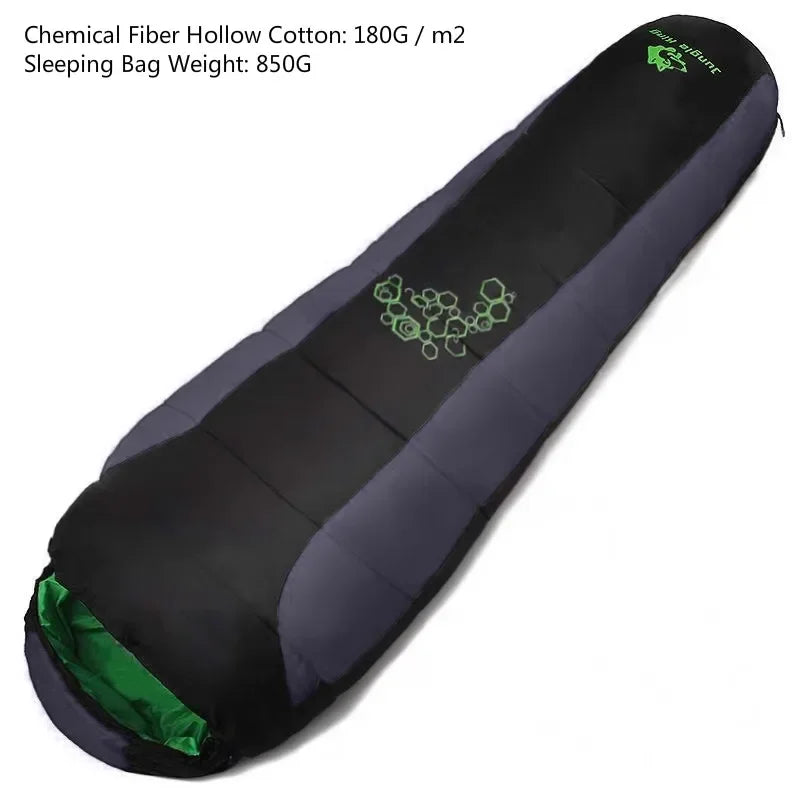 Jungle King CY0901 Thickening Fill Four Holes Cotton Sleeping Bags Fit for Winter Thermal 4 Kinds of Thickness Camping Travel