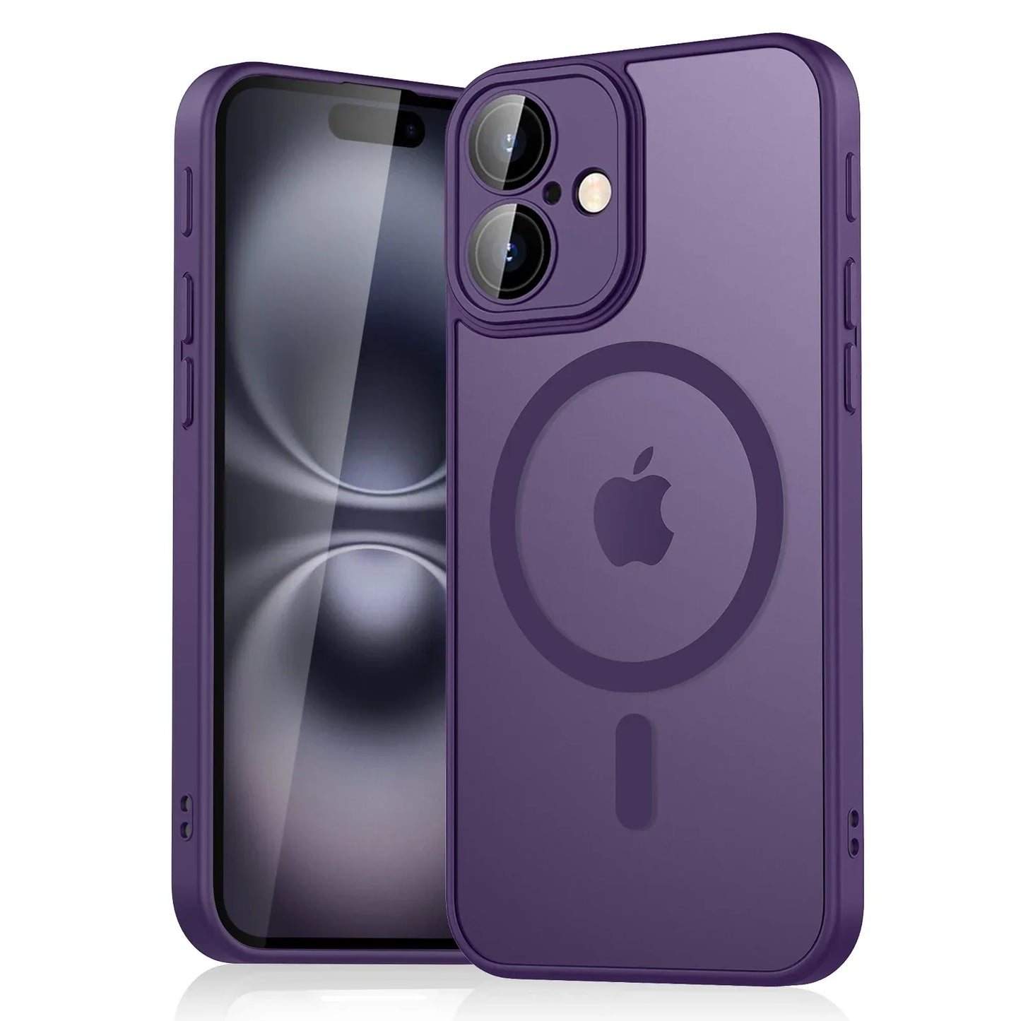 Luxury Magnetic Matte Shockproof Case – iPhone 11–16
