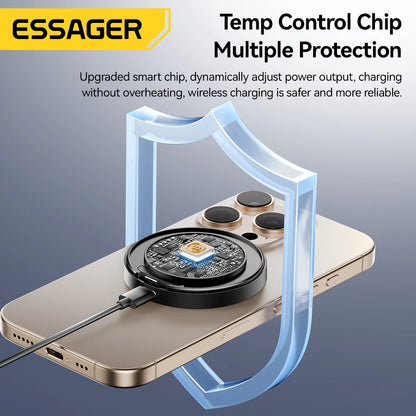 15W Magnetic Wireless Charger with Stand for iPhone & AirPods