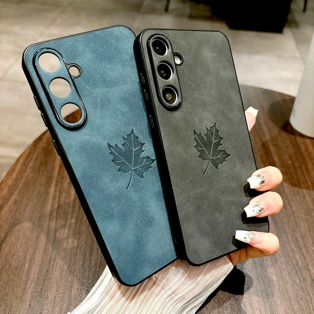Retro Leather Full Coverage Case for Samsung Galaxy