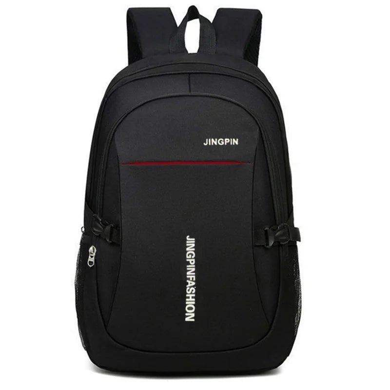 Leisure Schoolbag Women's Canvas Simple Dual-Shoulder Bag Men's Korean-style Backpack Large Capacity Middle School Student Backp