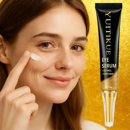 YUITIKUE Caffeine Eye Cream 20g - Fast-Acting Firming & Lifting, Energizes Eye Area, Day & Night Use, Reduces Puffiness