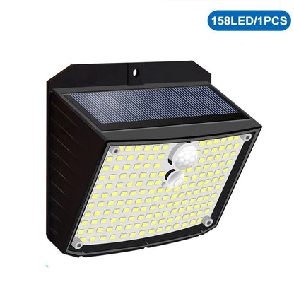 Outdoor Solar Light 468/208/138 LED Outdoor Solar Light LED Solar Security Lights Garden Waterproof 3 Modes Wall Lamp Fence Yard