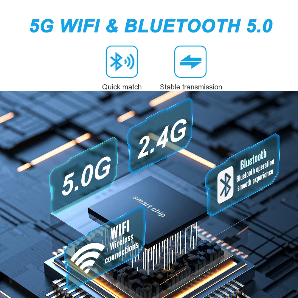 2026 NEW Wired to Wireless CarPlay and Android Auto 2 in 1 Mini Adapter 5GHz WiFi5 for 99% Original Wired CarPlay/Auto Cars