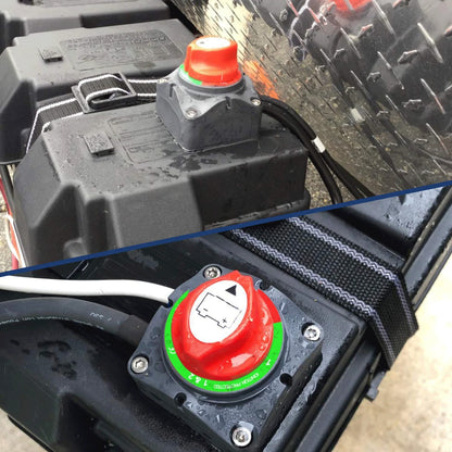 Battery Switch Both-Off 12V-48V High Current Heavy Duty Battery Power Cut Master Switch Disconnect Isolator for Truck Trailer RV