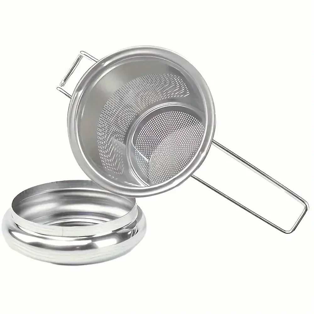 Stainless Steel Tea Infuser with Lid & Handle Strainer
