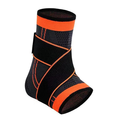 1Pcs Adjustable Ankle Brace Compression Sleeve, Arch Support & Foot Stabilizer, Elastic Wrap for Plantar Fasciitis, Achilles