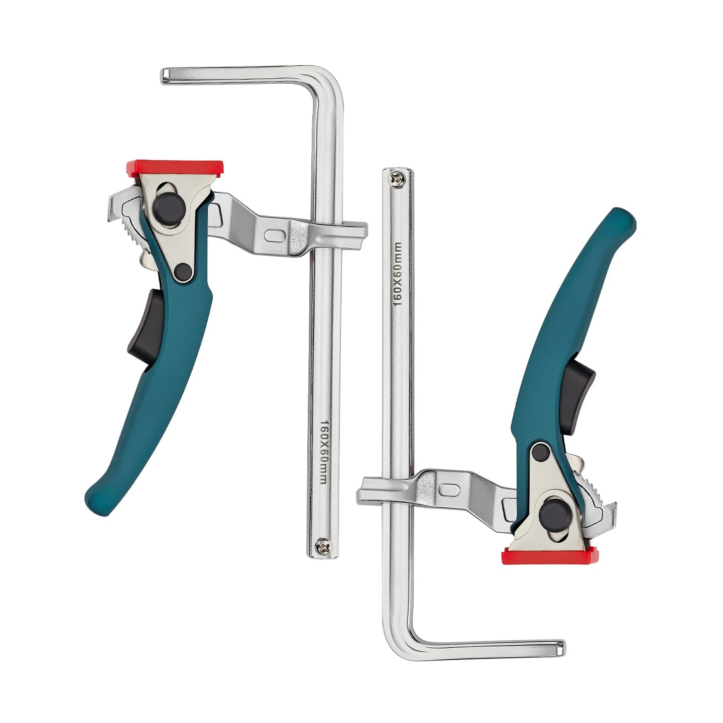 Allsome 2pcs Ratcheting Table Clamp, Quick Release Clamp For MFT and Guide Rail System, Bar Clamp