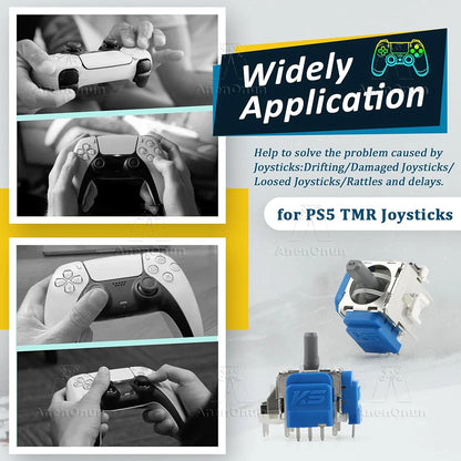 TMR Electromagnetic Joystick for PS5 Controller Thumbstick No-Drift Upgrade Replacement Kit Gamepad 3D Analog Sensor Accessories