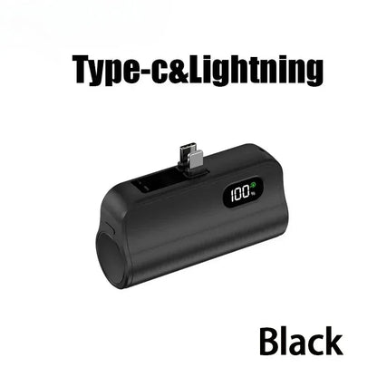 Mini Capsule Power Bank 5000mAh 20W Fast Charging Portable