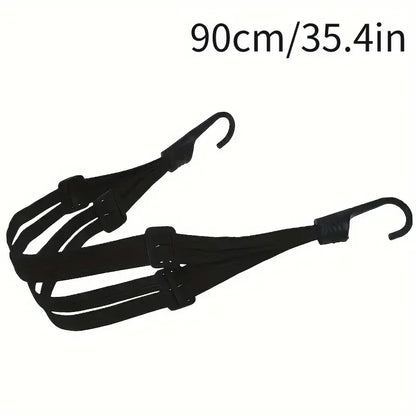 1Pc Motorcycle Elastic Suitcase with Safety Hook-Versatile Helmet Mesh Gear Transport Durable and Sleek for Daily Travel