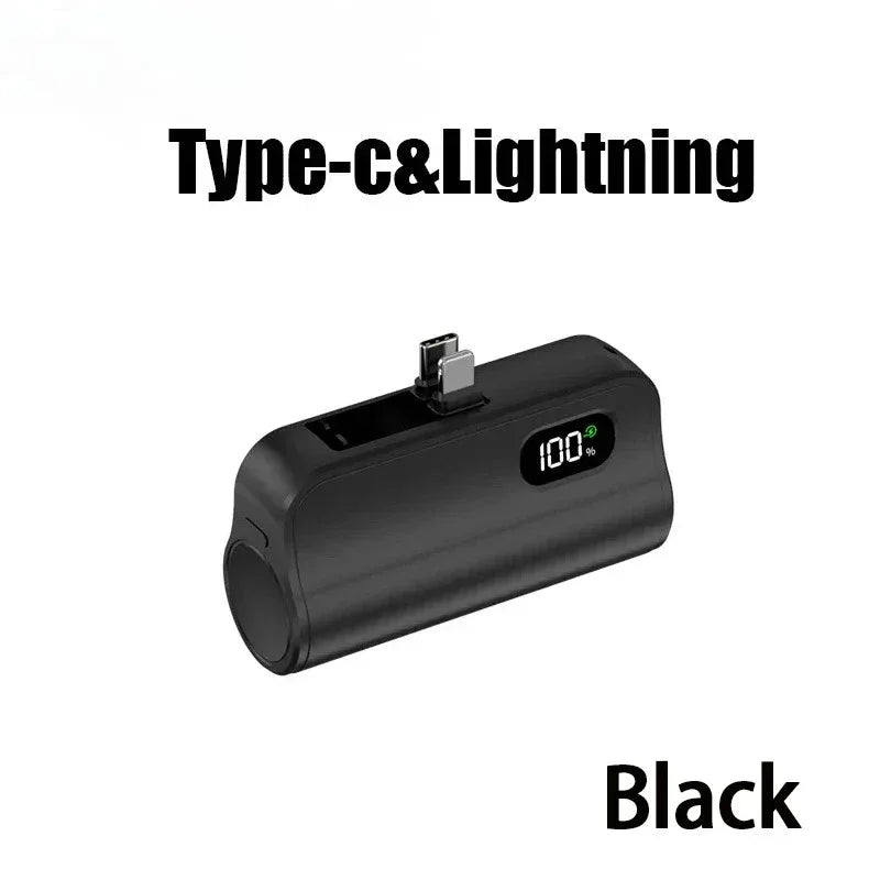 Mini Capsule Power Bank 5000mAh 20W Fast Charging Portable