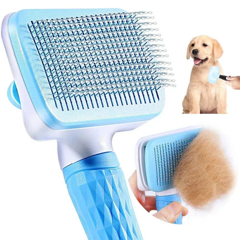Dog Hair Remover Brush Cat Dog Hair Grooming And Care Comb For Long Hair Dog Pet Removes Hairs Cleaning Bath Brush Dog Supplies - Urbizia
