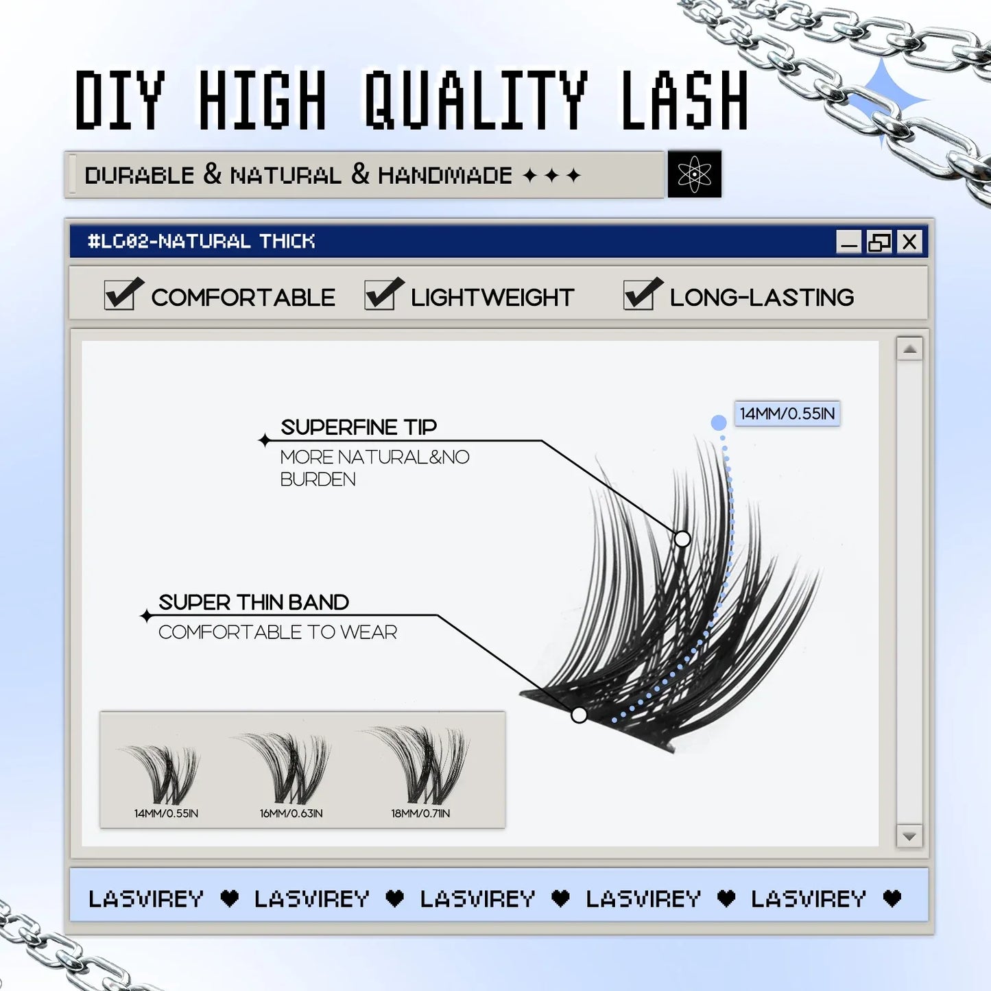 DIY Lash Cluster Kit 4-in-1 Fluffy Extensions