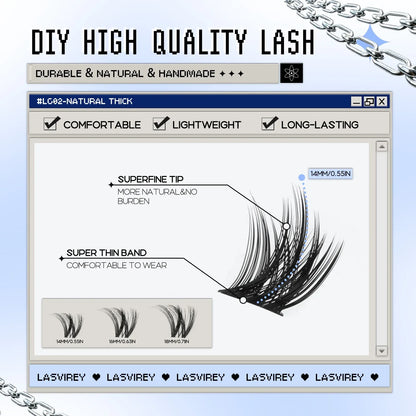 DIY Lash Cluster Kit 4-in-1 Fluffy Extensions