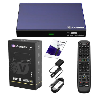 2026 vSeeBox V6 Plus Voice Control 8K HD Wifi6 Easy Setup