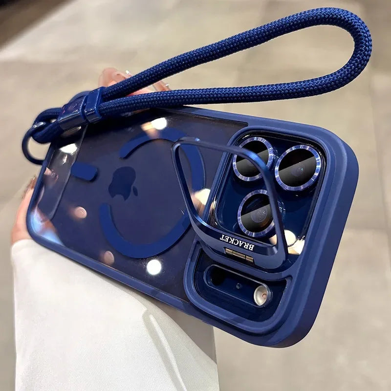 MagSafe Camera Bracket Wrist Strap Case for iPhone