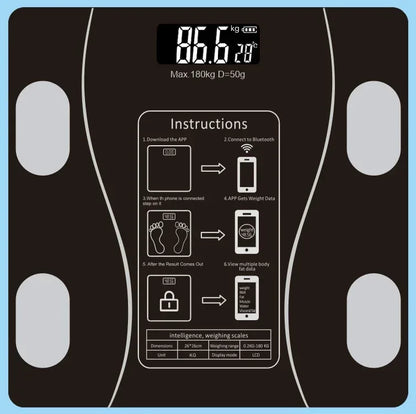 Bluetooth Body Fat & Weight Scale – Smart Health Monitoring - Urbizia