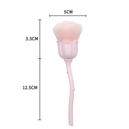 Rose-shaped Soft Brush For Manicure Nail Art Dust Brush Nail Dust Brush Gel Polish Dust Cleaning Nail Brushes Tool Nail Supplies