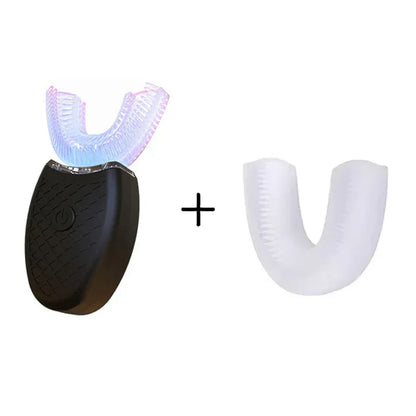 Intelligent U-Type Toothbrush 360 Degrees Sonic Electric Automatic with USB Charge Waterproof Silicon Head for Oral Care - Urbizia