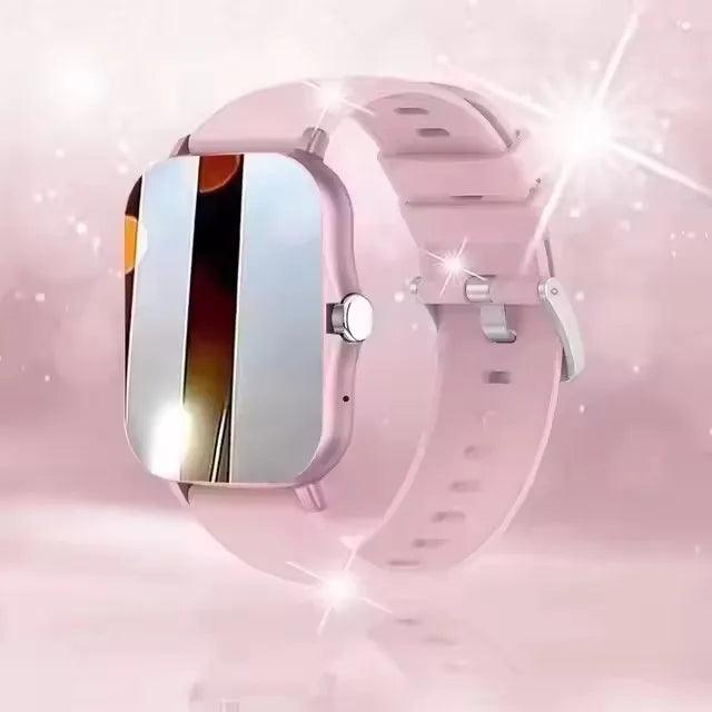 Smart watch with full touch screen, call, message reminder, music control and other functions, compatible with iPhone/android mo