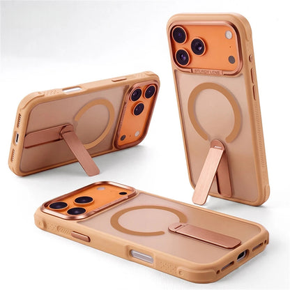 Candy Color Translucent Matte For Magsafe Cover For IPhone 17 16 15 14 13 18 Pro Max Magnetic Charging Bracket Shockproof Cover