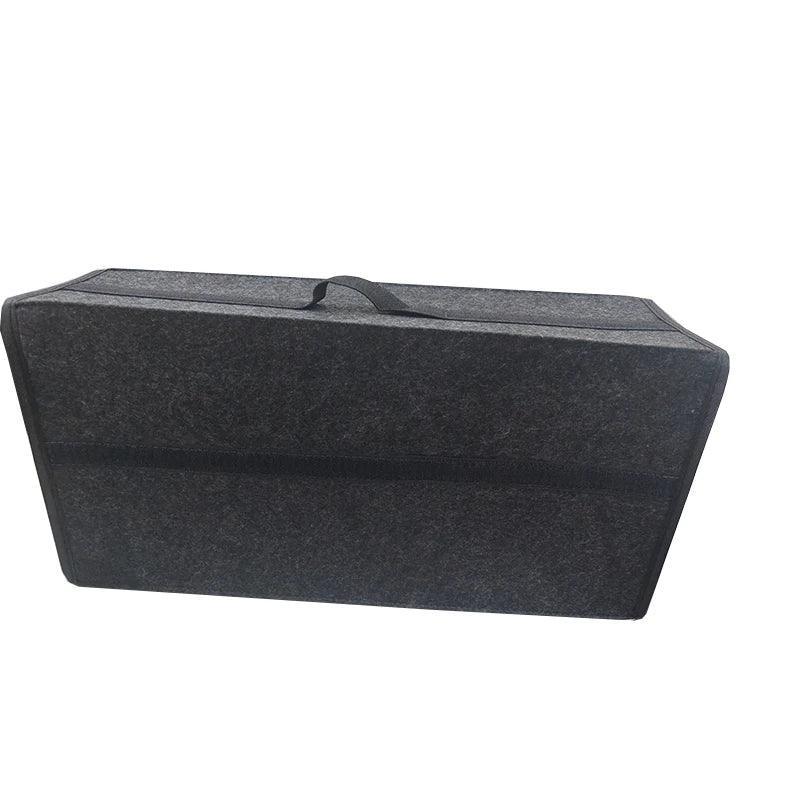 Gray Black Anti Slip Car Trunk Organizer Bag Multi Compartment Soft Felt Storage Box for Boot Tools & Auto Accessories - Urbizia