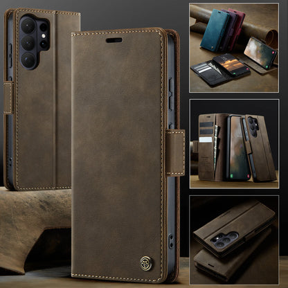 Retro Magnetic PU Leather Wallet Phone Case For Samsung Galaxy S26 Ultra S26+ S26 Plus S26 Shockproof Card Holder Pocket Cover
