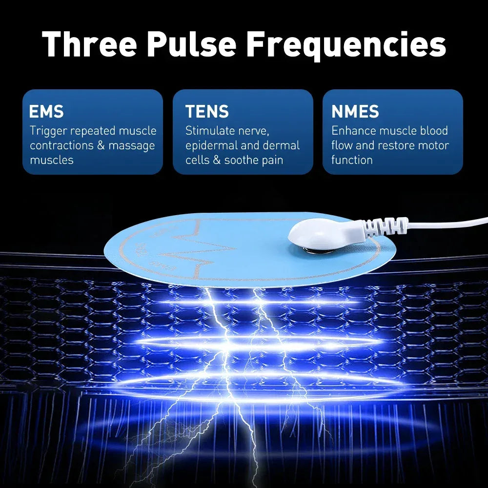 EMS NMES TENS Full Body Electronic Massager – 18 Modes, 30 Intensity Levels - Urbizia