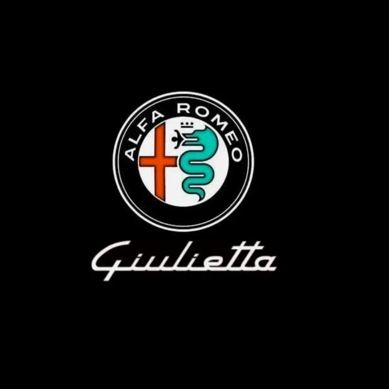 2X For Alfa Romeo Giulia Accessories 2023 2022 2017 2019 2018 2020 2021 LED Car Door Logo Projector Shadow Ghost Courtesy Light