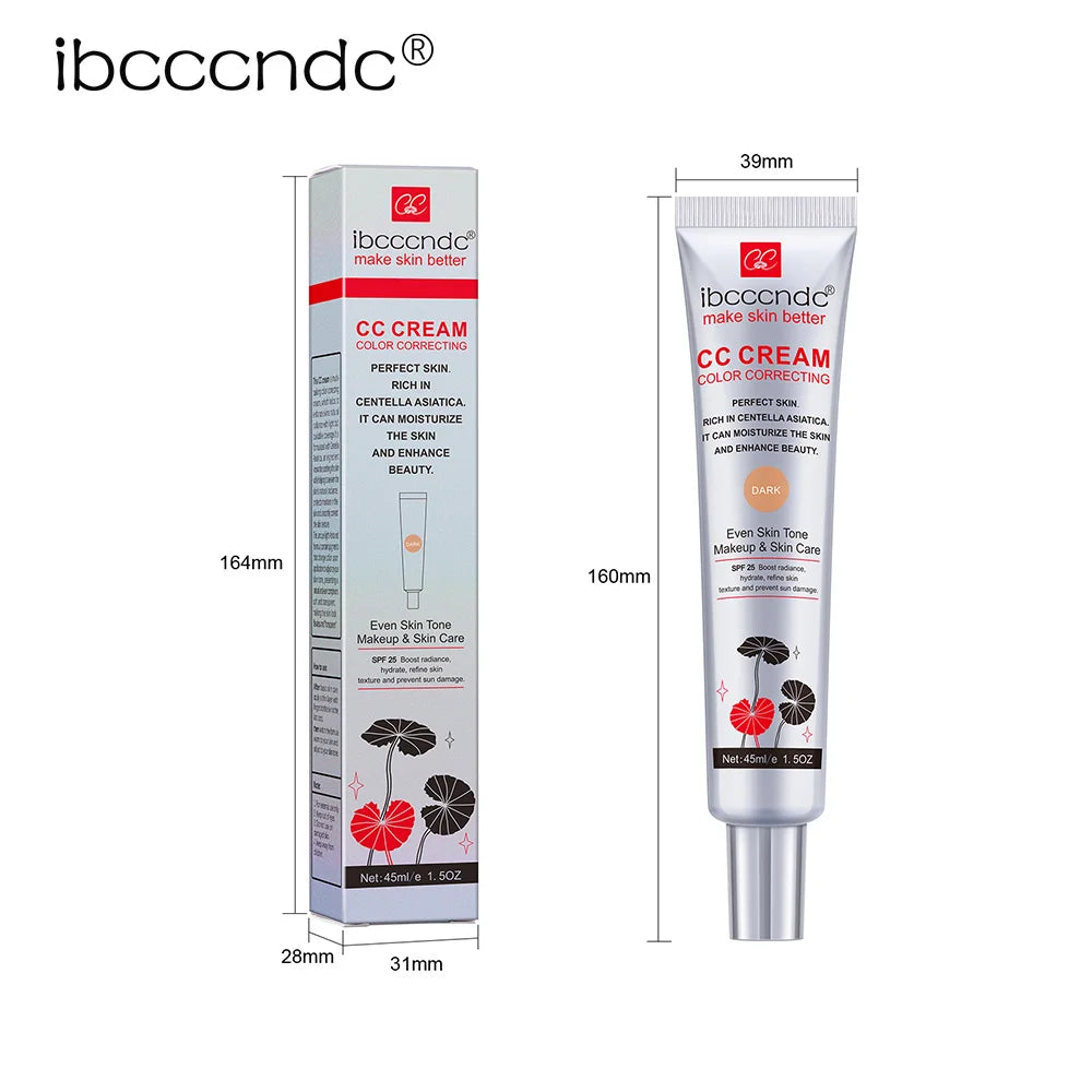 CC Cream for Face Concealer Makeup Foundation Concealer Full Coverage Cosmetics Base Female Cc Moisture erborian