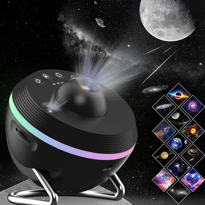 Newest Meteor 13 in 1 Ultra Clear Galaxy Projector Ultra Clear Night Light Lamp Rotary Space Ball Planetarium Projector Lights - Urbizia
