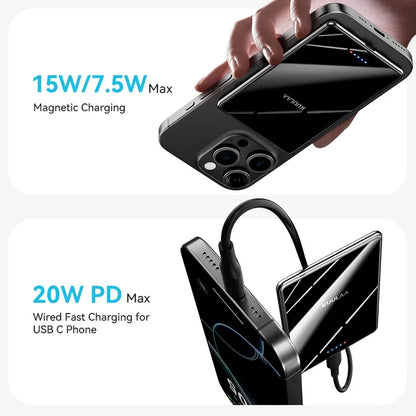 Slim Magnetic Power Bank 5000mAh 20W Fast Charge