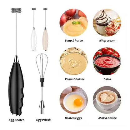Wireless Electric Milk Frother Handheld Foam Mixer