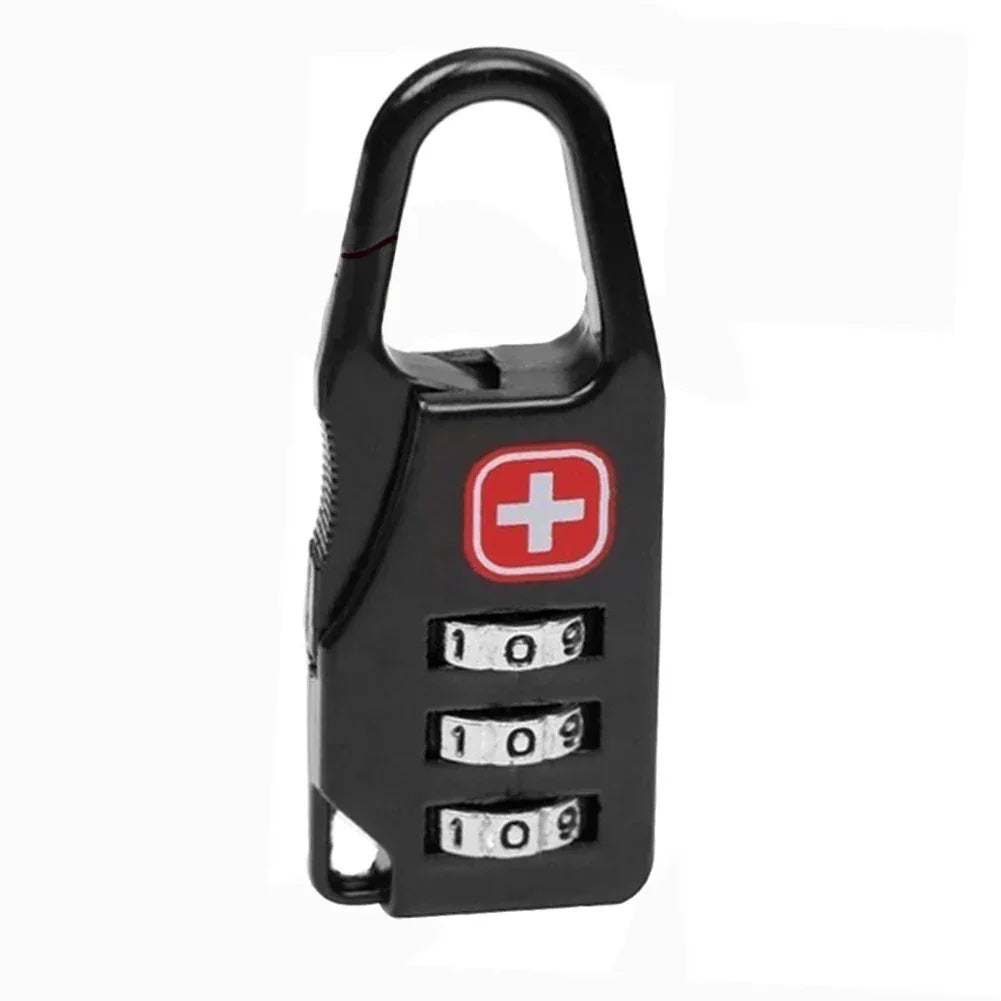 Outdoor Backpack Handbag Zipper Lock Anti Theft Portable Mini Combination Code Number Lock for Travel Backpack Accessories