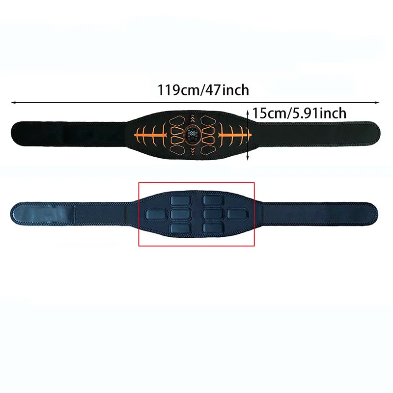 Abdominal Toning Belt Smart Muscle Toner Fitness Belt Body Arm Massage Home Gym Fitness Workout Equipment