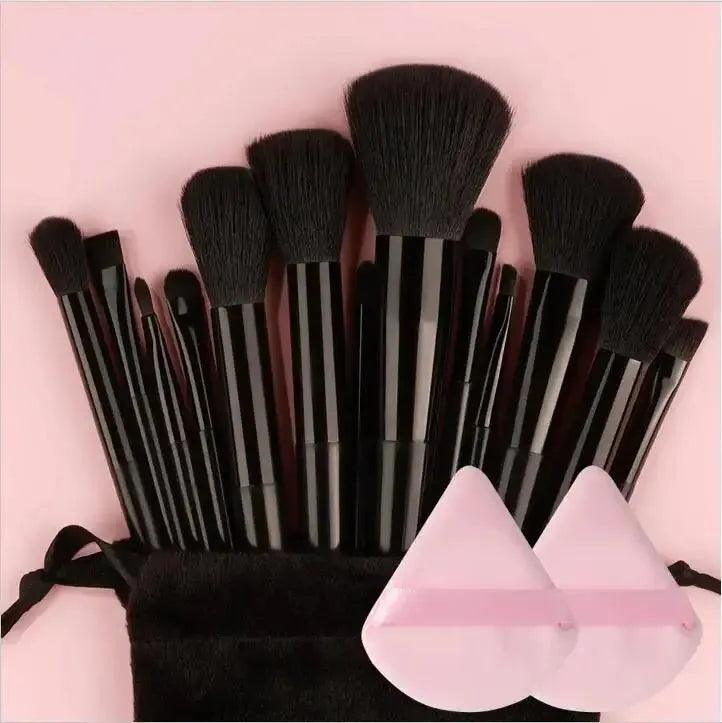 Professional 13–16Pcs Makeup Brush Set with Bag