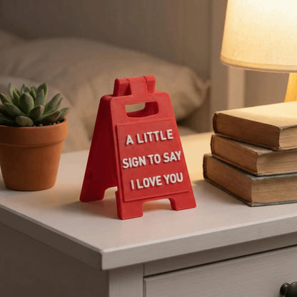 3D Printed Mini "I Love You" Sign - Plastic Desktop Decoration Suitable for Valentine's Day Gift, Wedding