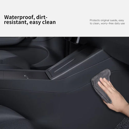 YZ Car Center Console Two Side Panel Anti Kick Pad Protector For Tesla Model 3 Y Highland Juniper 2026 TPE Anti-dirt Protective