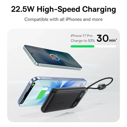 Baseus 10000mAh 22.5W Dual USB-C Cable Power Bank