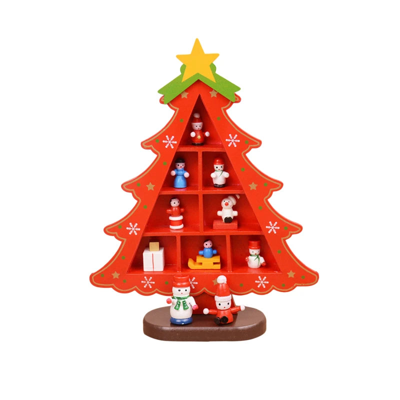 Wooden Christmas Tree – 3D Desktop Ornament