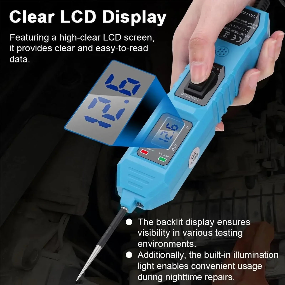 Automotive Diagnostic Tool Short Open Circuit Finder Cable Tracker Digital Wire Tracer Car Electrical Circuit Breaker Tester Locator Professional Breakpoint Fault Diagnosis Device for Truck Vehicle Electrical System Repair Ma