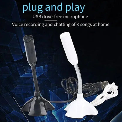 USB Condenser Microphone with Stand for PC Gaming & Streaming