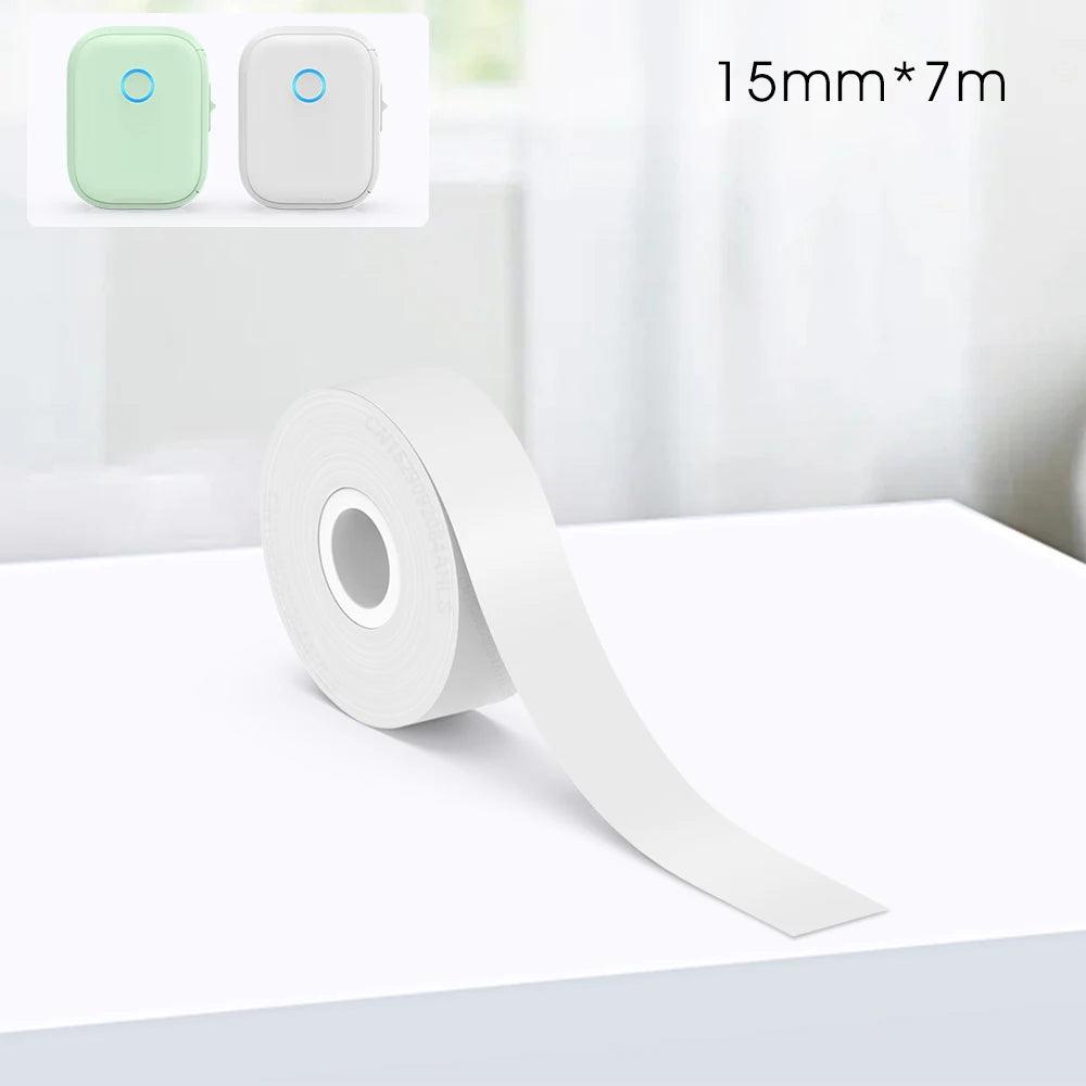 Portable Mini Printer Marklife P12 Thermal Printer Adhesive Sticker Labeling Machine P12 Label Maker or 1PK Continues Label Tape