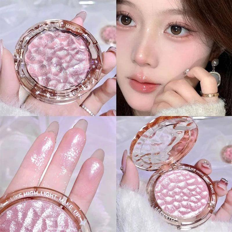 High gloss powder gloss glitter highlight contour palette natural gloss contour concealer lasting light